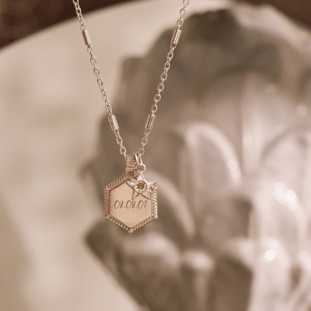 August Mini Star Birthstone Pendant Charm - Image 2