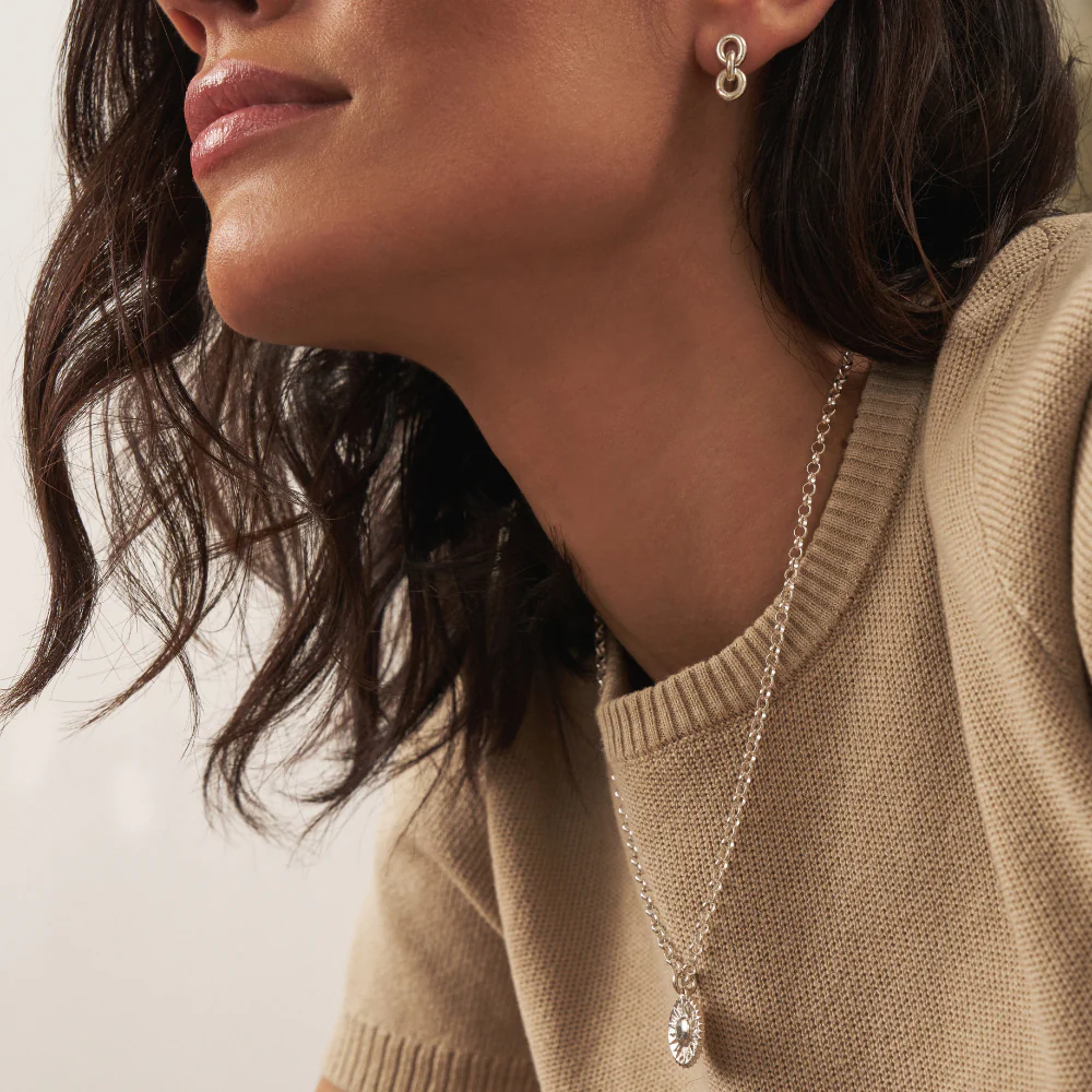 Belcher Chain Sun Necklace - Image 4