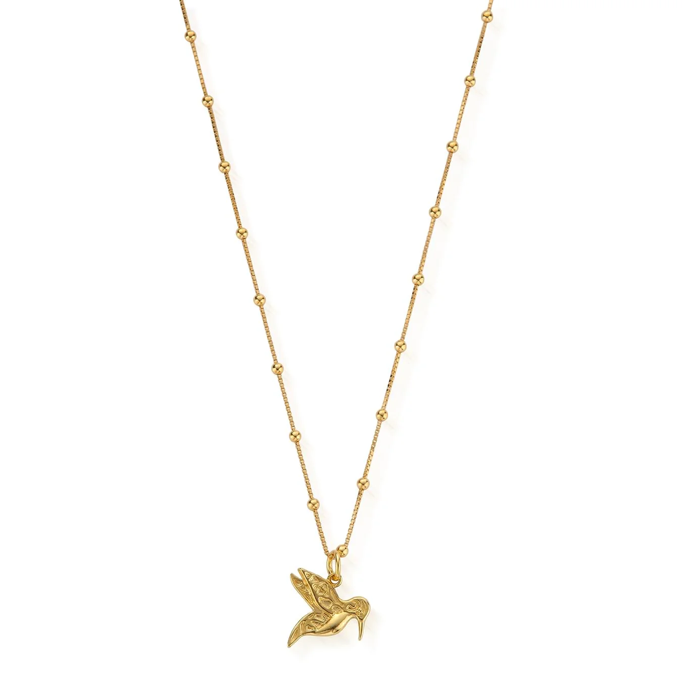 Bobble Chain Hummingbird Necklace - Image 6