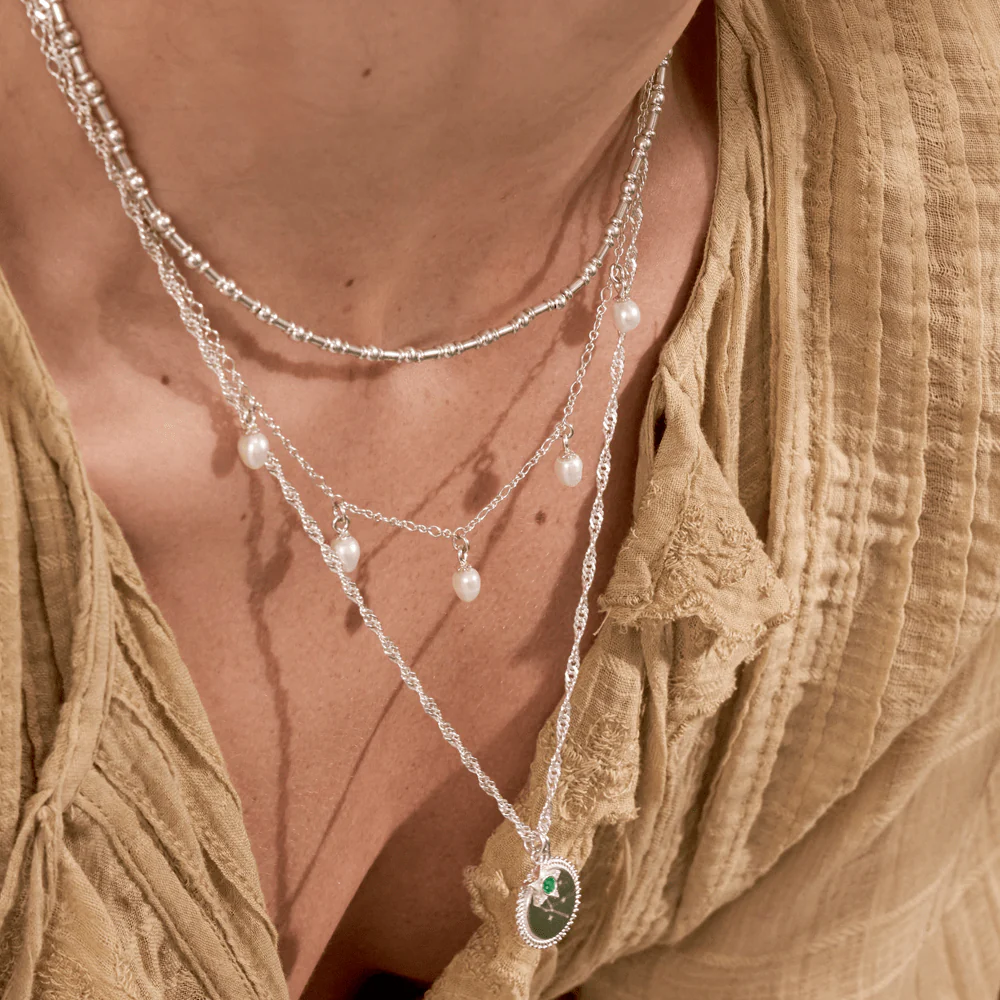 Ethereal Multi Pearl Drop Necklace - Image 2