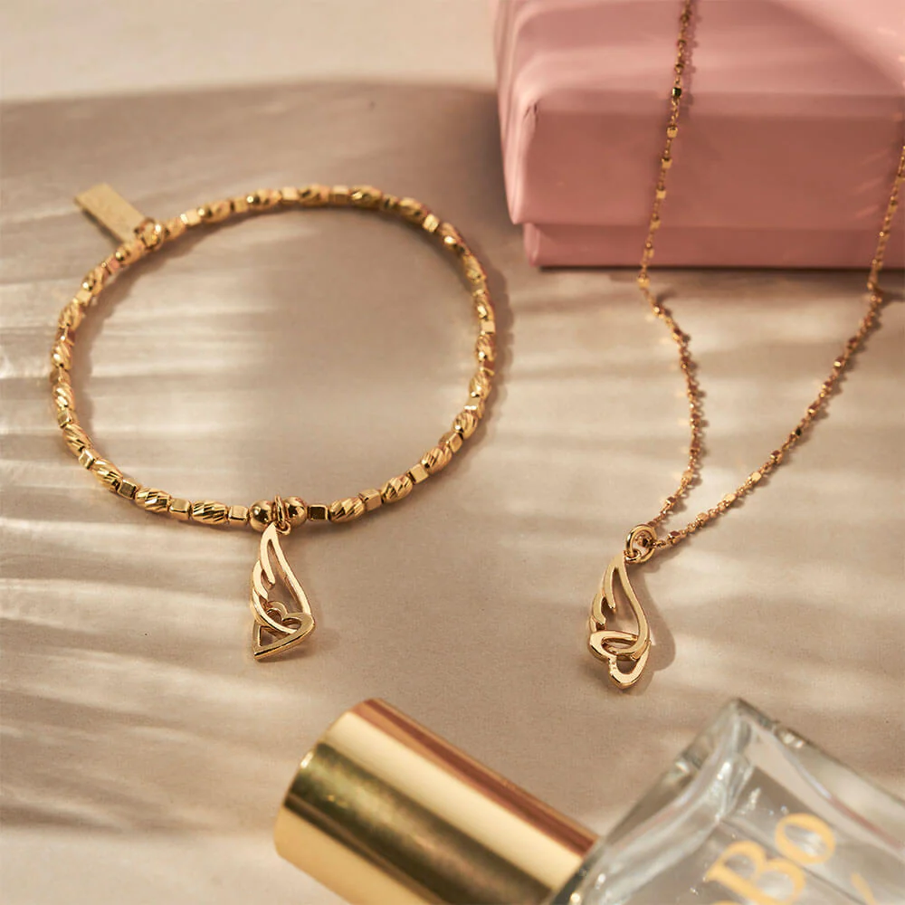 Interlocking Heart & Angel Wing Gift Set - Image 3