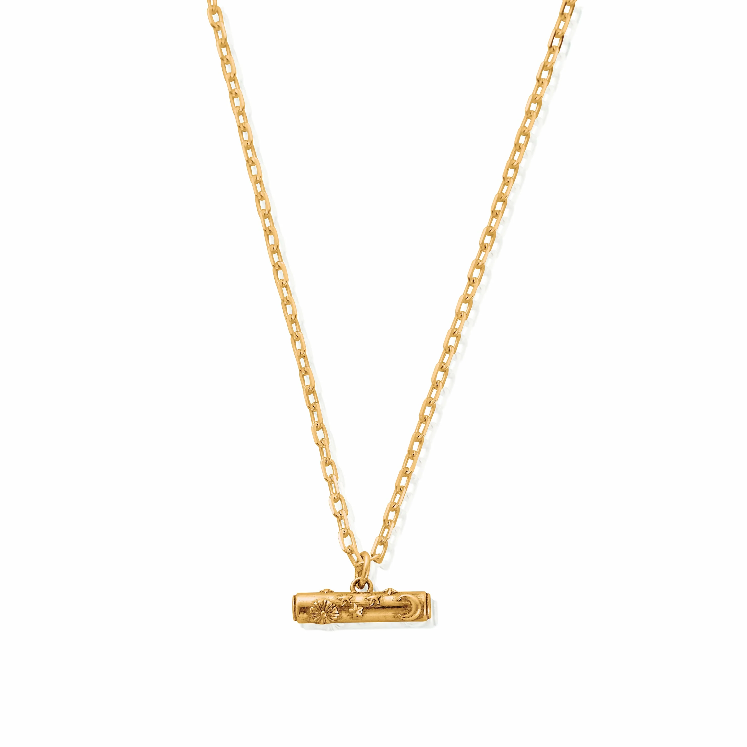 Light Anchor Chain Solstice T-Bar Necklace - Image 3