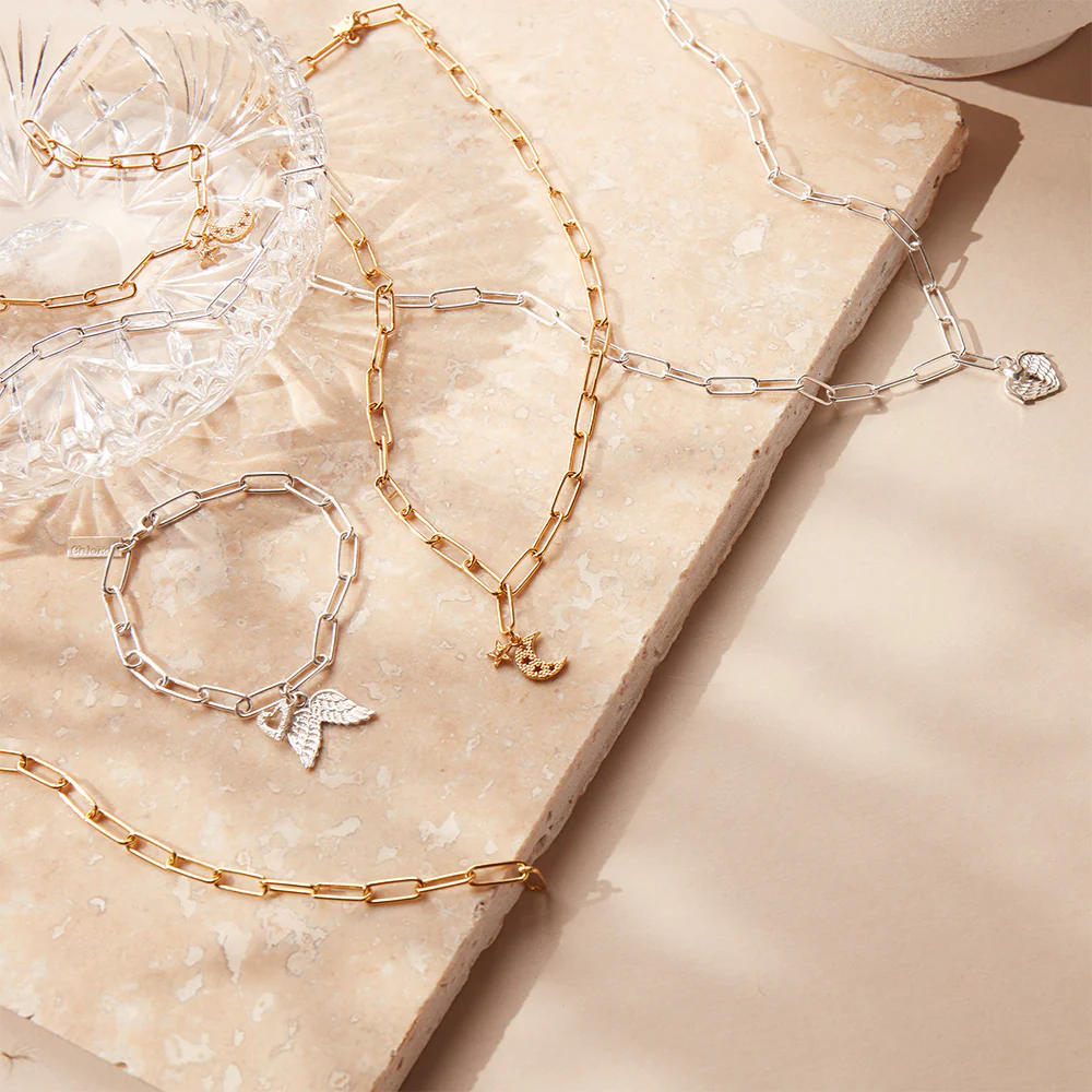 Link Chain Faith & Love Necklace - Image 7