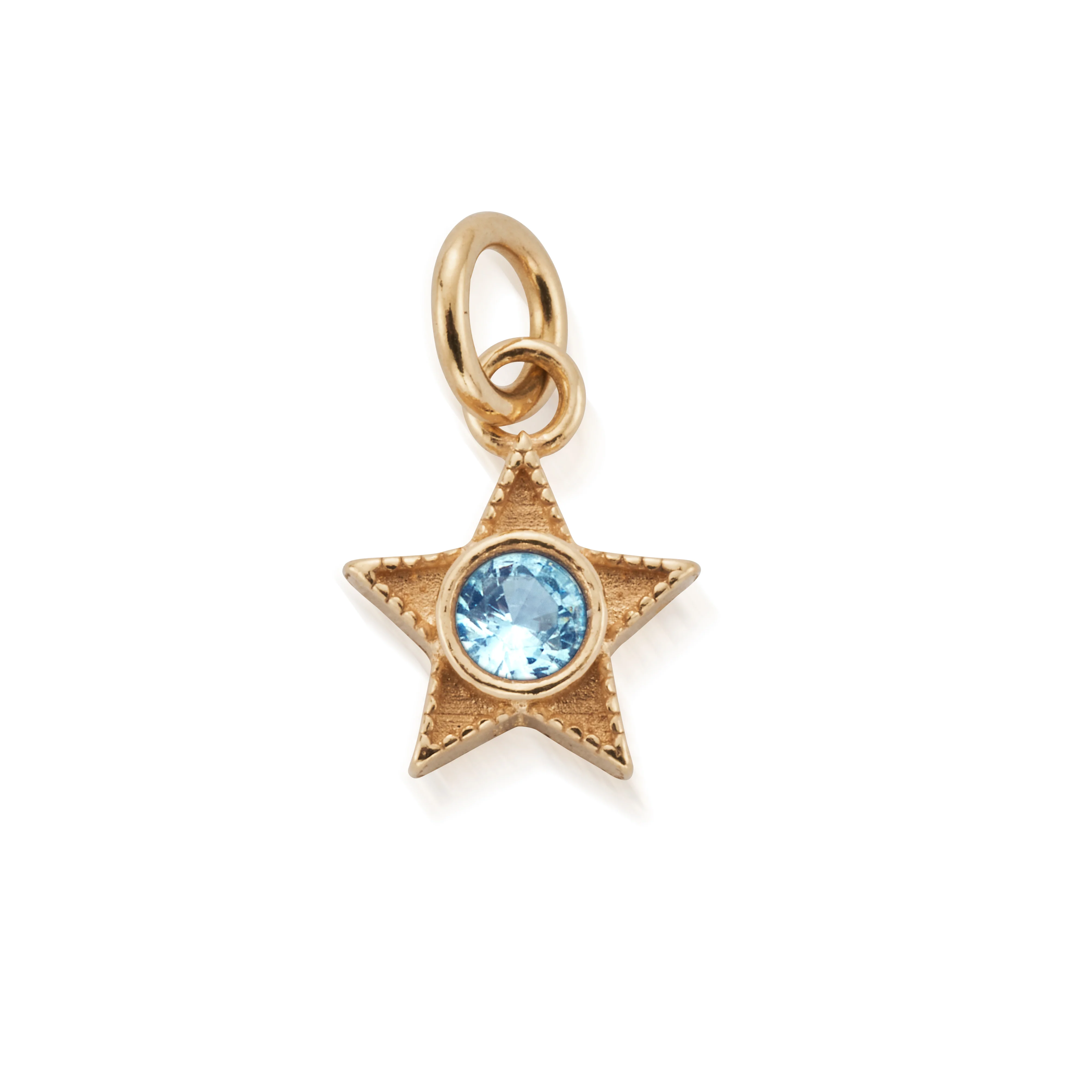 March Mini Star Birthstone Pendant Charm - Image 2