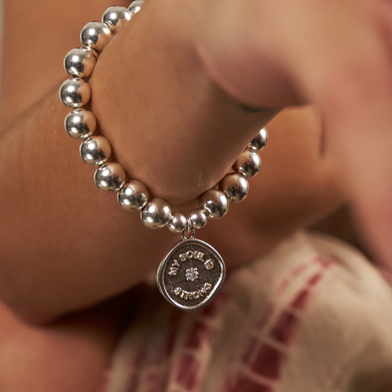 My Soul Is Strong Medium Ball Bracelet - Image 2