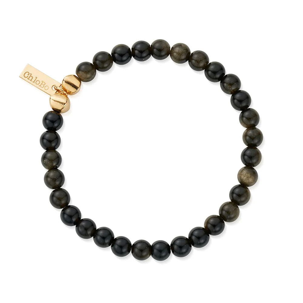 Men's Golden Obsidian Bracelet - Image 3
