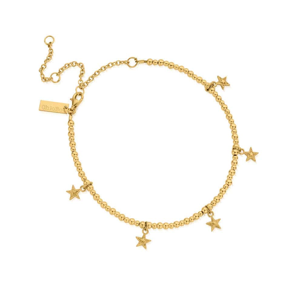 Mini Cute Multi Star Anklet - Image 8