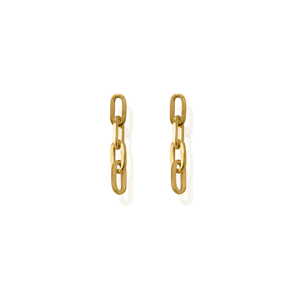 Mini Four Link Earrings - Image 3