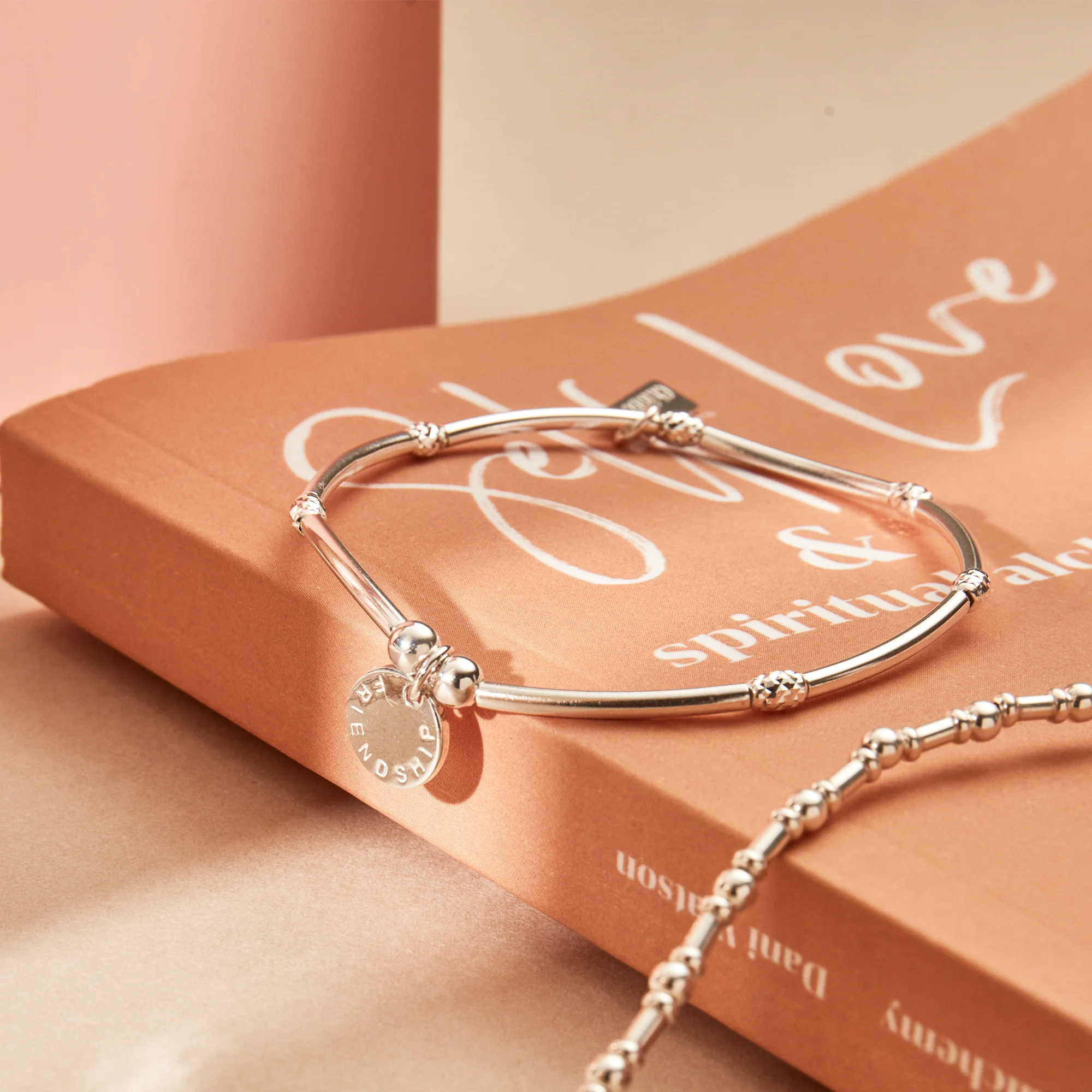 Personalised Mini Noodle Sparkle Rice Friendship Disc Bracelet - Image 4