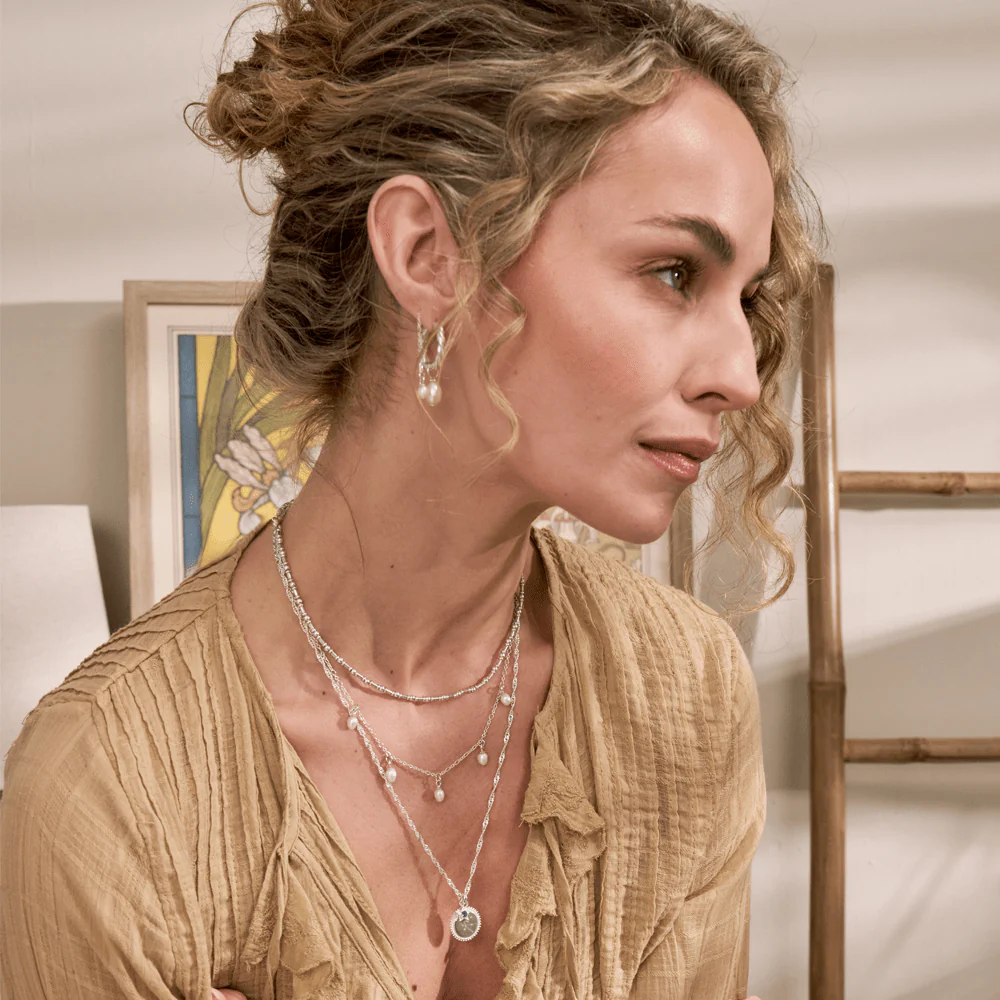 Ocean Pearl Hoops - Image 6