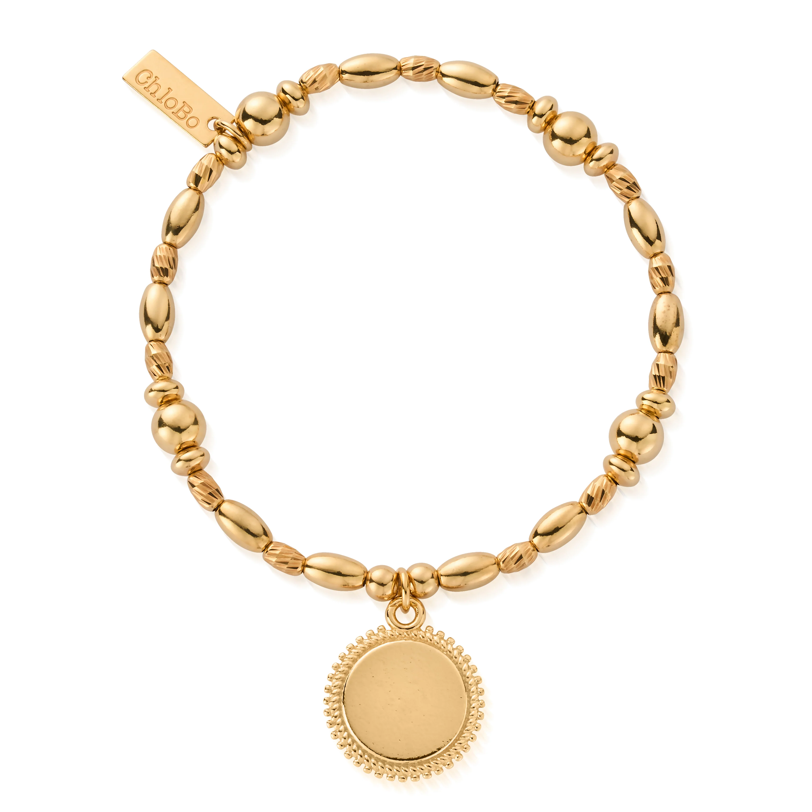 Personalised Multi Rice Moon Coin Bracelet - Image 3