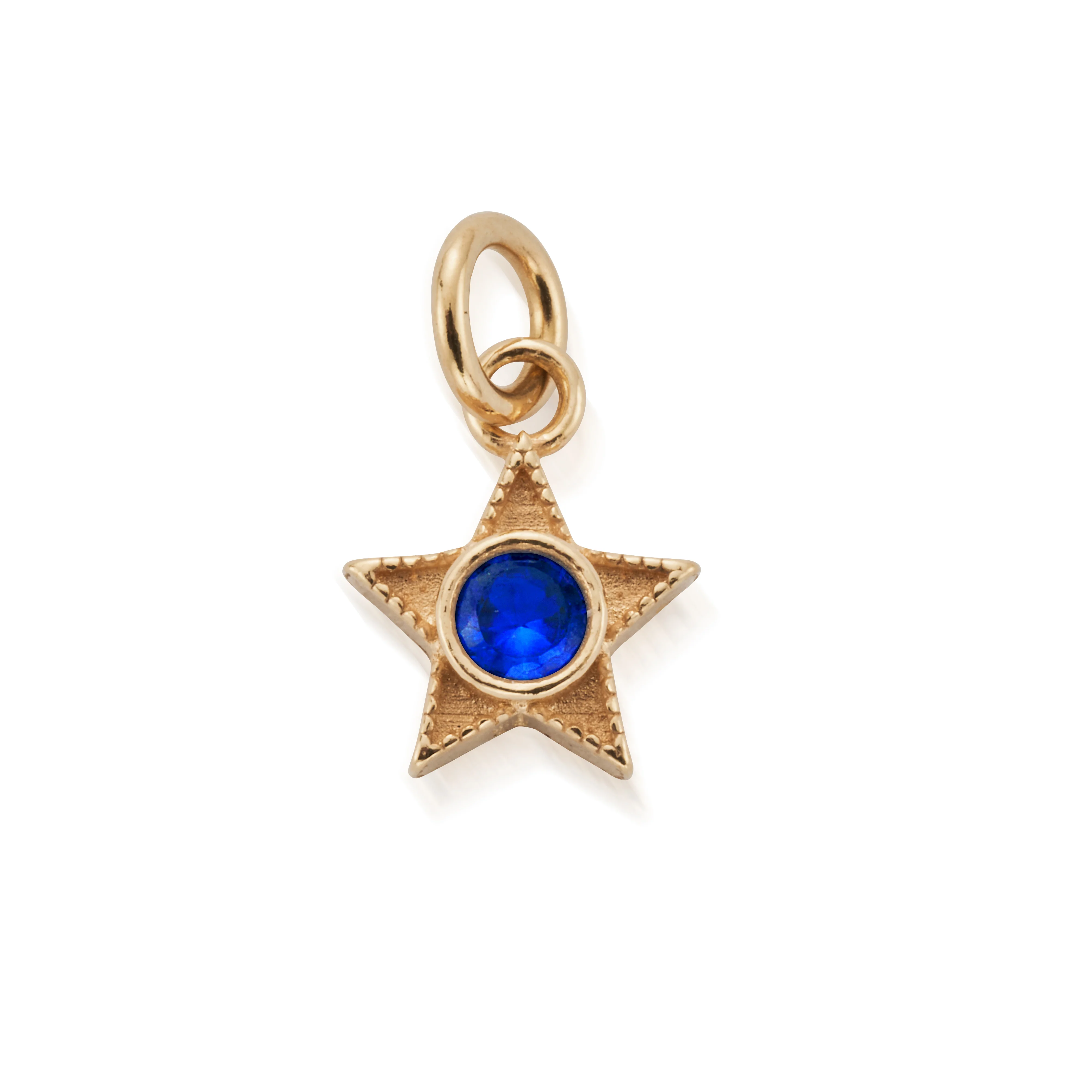 September Mini Star Birthstone Pendant Charm - Image 2