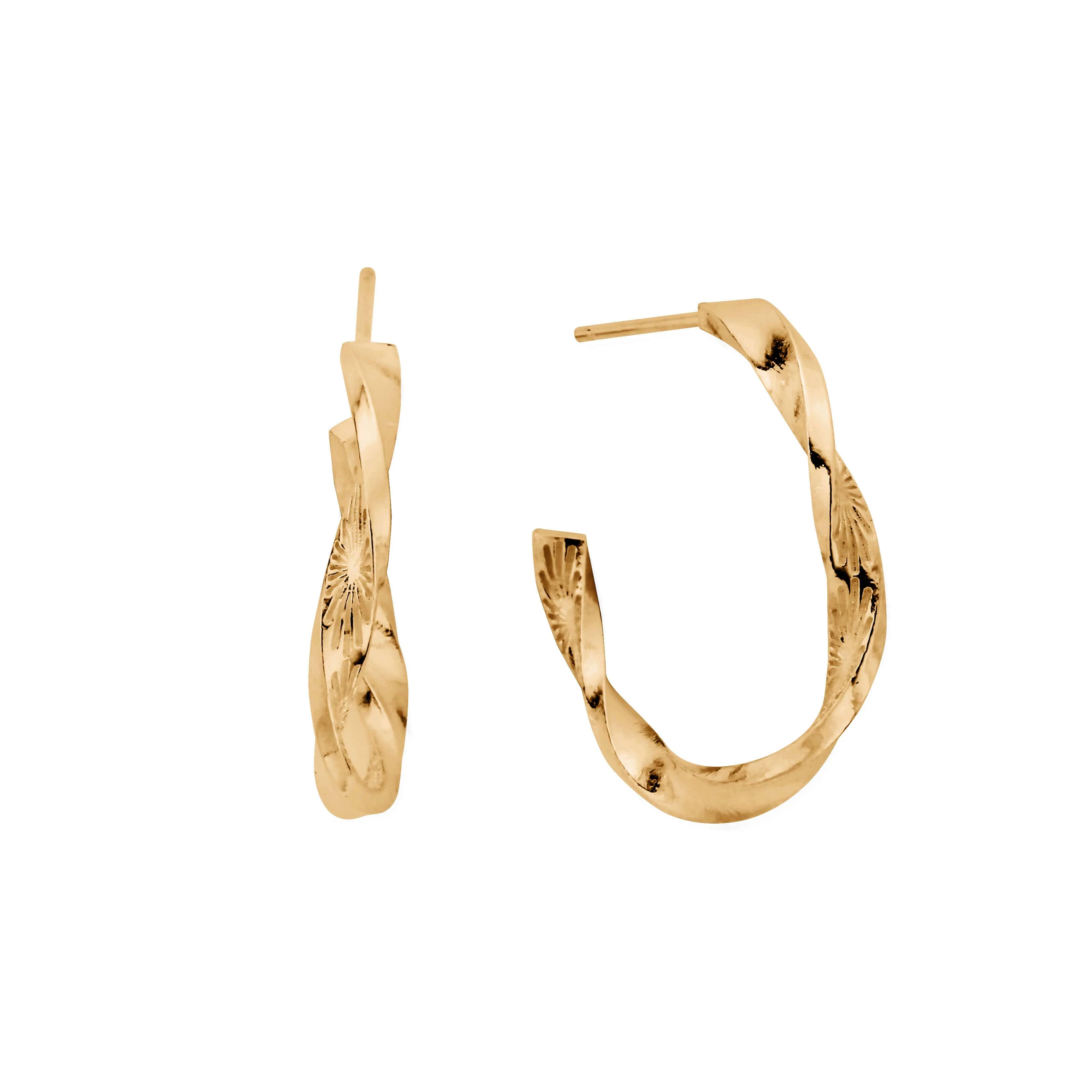 Sun Twisted Hoops - Image 9