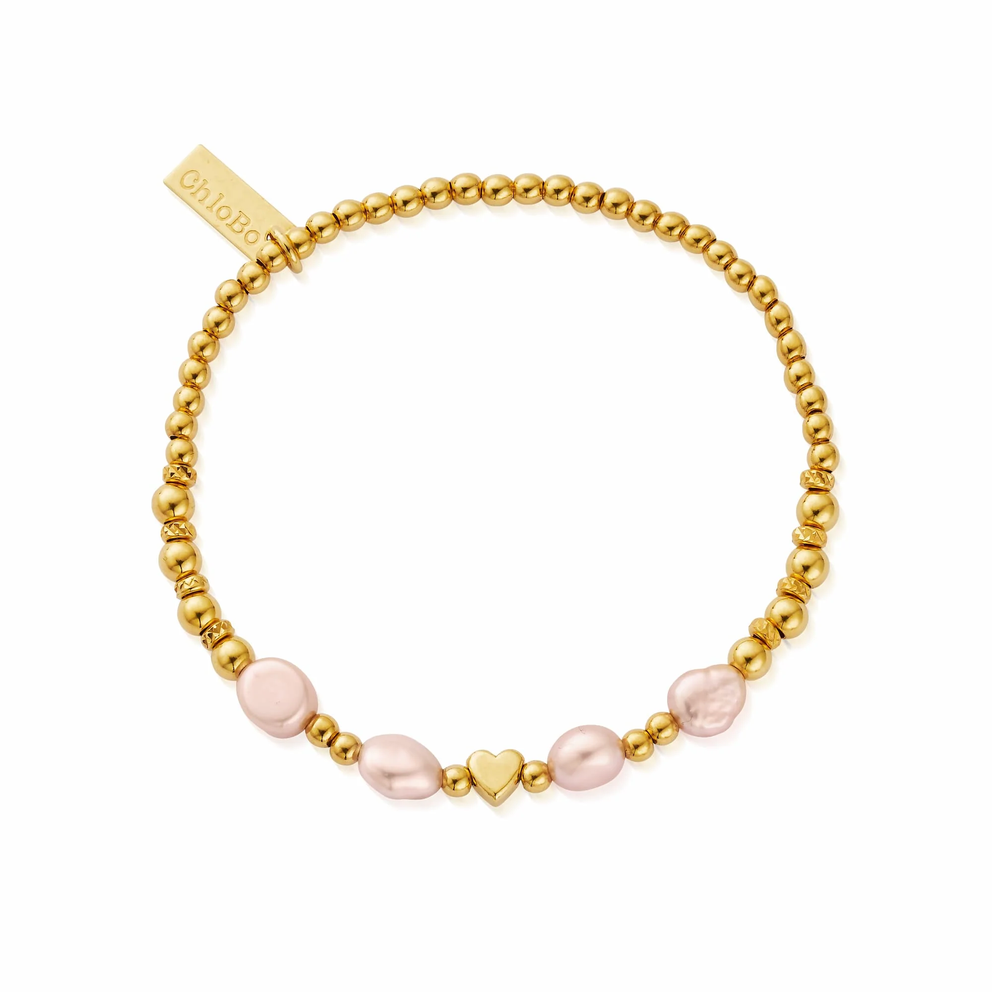 With Love Pink Pearl Bracelet - Image 3